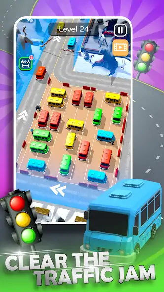 Скачать Parking Jam Bus Parking Games [Взлом Много денег] APK на Андроид