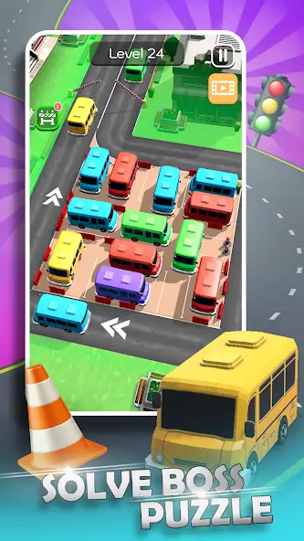 Скачать Parking Jam Bus Parking Games [Взлом Много денег] APK на Андроид