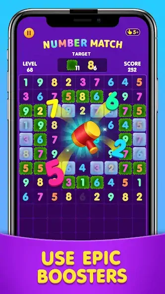 Скачать Number Match: Ten Crush Puzzle [Взлом Много денег] APK на Андроид