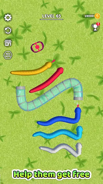 Скачать Tangled Snakes [Взлом Много денег] APK на Андроид