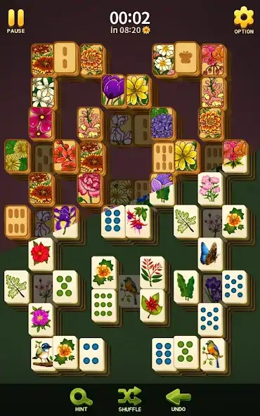 Скачать Пасьянс Mahjong Blossom [Взлом Много денег] APK на Андроид