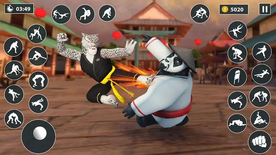 Скачать Kung Fu Animal: Fighting Games [Взлом Много монет] APK на Андроид