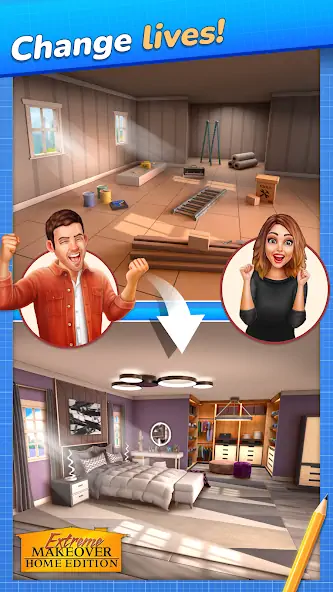 Скачать Extreme Makeover: Home Edition [Взлом Бесконечные деньги] APK на Андроид