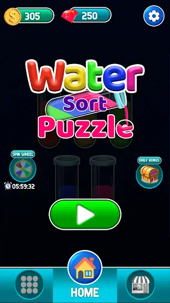 Скачать Water Sort Color Sorting game [Взлом Бесконечные деньги] APK на Андроид