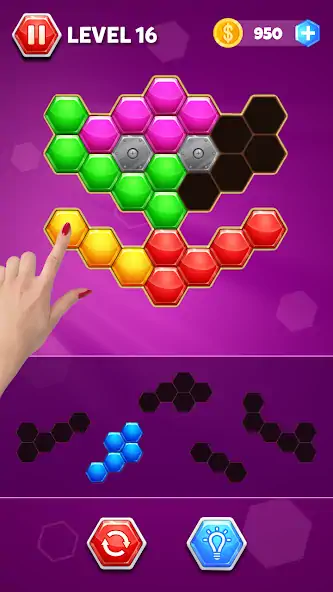 Скачать Hexa Block Merge - Hexa Puzzle [Взлом Бесконечные деньги] APK на Андроид