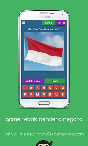 Скачать Tebak Gambar bendera Negara [Взлом Много монет] APK на Андроид