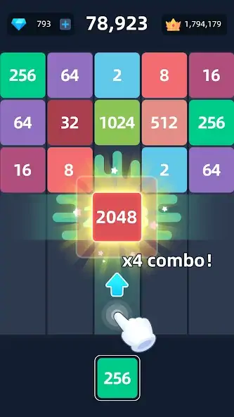 Скачать 2048™ Merge Block Puzzle [Взлом Много монет] APK на Андроид