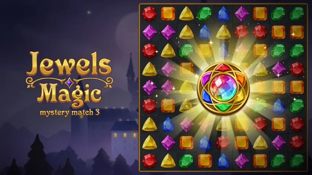 Скачать Jewels Magic: Mystery Match3 [Взлом Бесконечные деньги] APK на Андроид