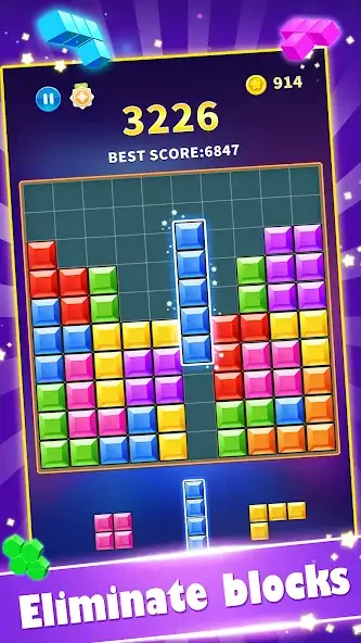 Скачать Block Gems: Block Puzzle Games [Взлом Бесконечные монеты] APK на Андроид