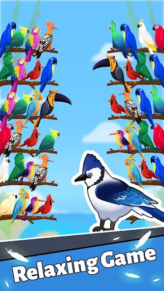 Скачать Сортировка по цвету птицы [Взлом Много денег] APK на Андроид