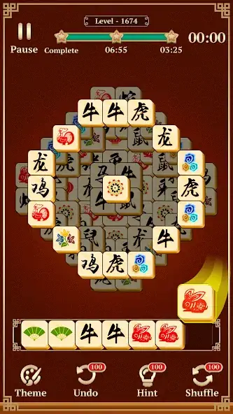 Скачать Mahjong Classic: 3 Tiles [Взлом Бесконечные монеты] APK на Андроид