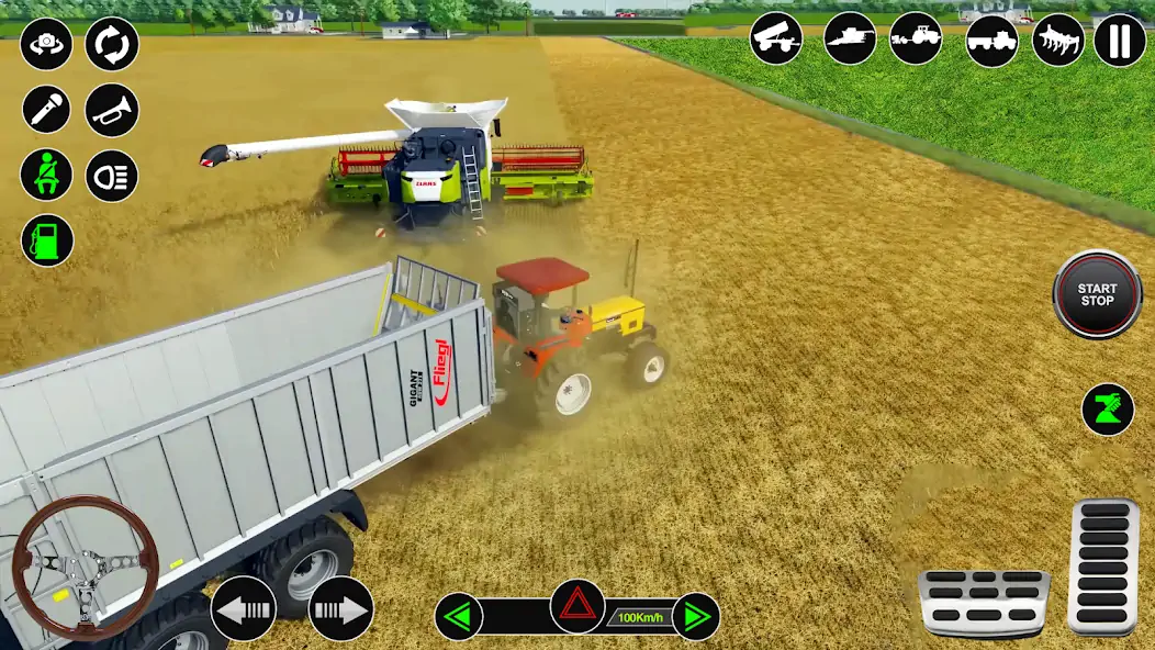 Скачать Симулятор тракторной фермы [Взлом Бесконечные деньги] APK на Андроид