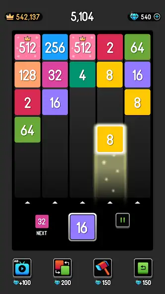 Скачать NumBlocks: 2048 Number Merge [Взлом Бесконечные монеты] APK на Андроид