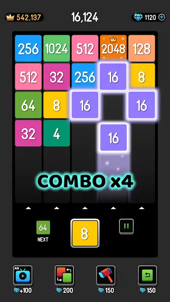 Скачать NumBlocks: 2048 Number Merge [Взлом Бесконечные монеты] APK на Андроид