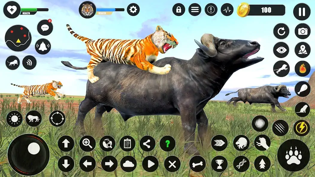 Скачать Tiger Simulator Animal Games [Взлом Много денег] APK на Андроид