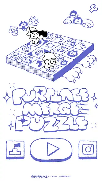 Скачать PURPLACE Merge Puzzle [Взлом Бесконечные деньги] APK на Андроид