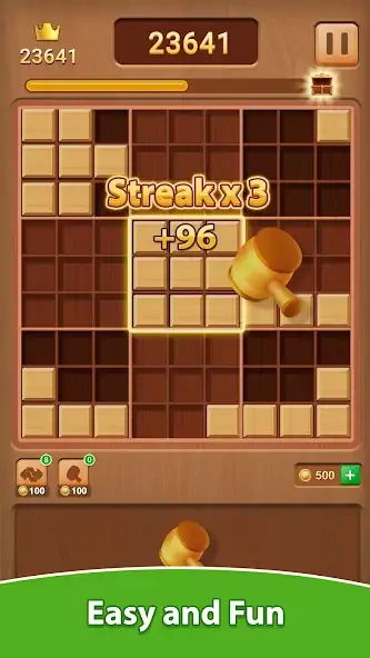 Скачать Wood Block Puzzle [Взлом Бесконечные деньги] APK на Андроид