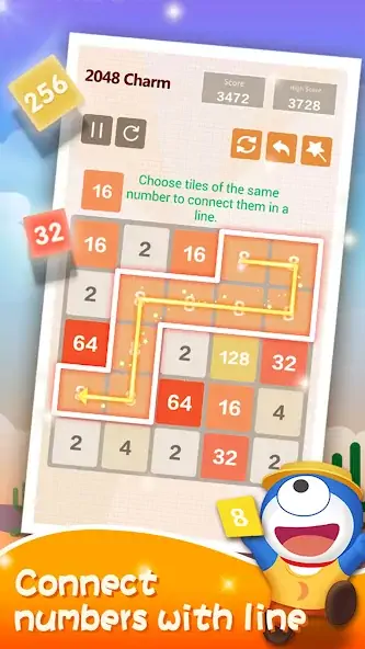 Скачать 2048 Очарование: головоломка [Взлом Много денег] APK на Андроид