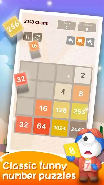 Скачать 2048 Очарование: головоломка [Взлом Много денег] APK на Андроид