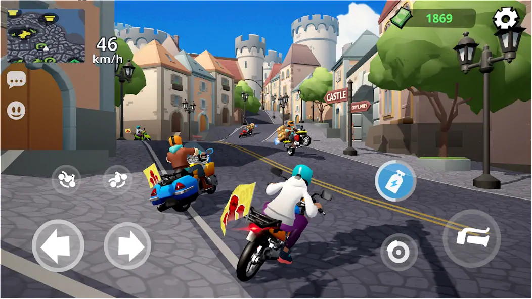 Скачать Moto City: мотогонки курьеров [Взлом Много монет] APK на Андроид