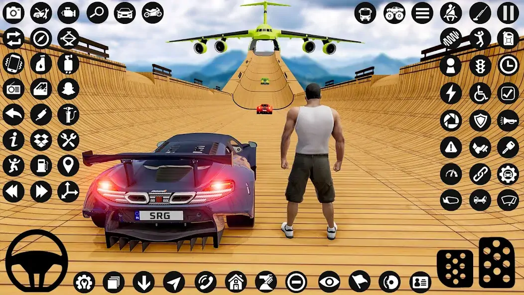 Скачать GT Car Stunt : Ramp Car Stunts [Взлом Много монет] APK на Андроид