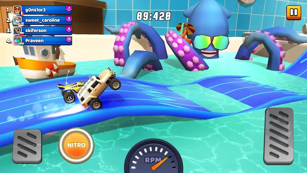 Скачать Nitro Jump Racing [Взлом Бесконечные деньги] APK на Андроид