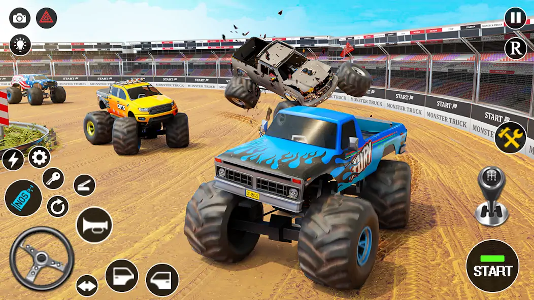 Скачать Fearless US Monster Truck Game [Взлом Бесконечные монеты] APK на Андроид