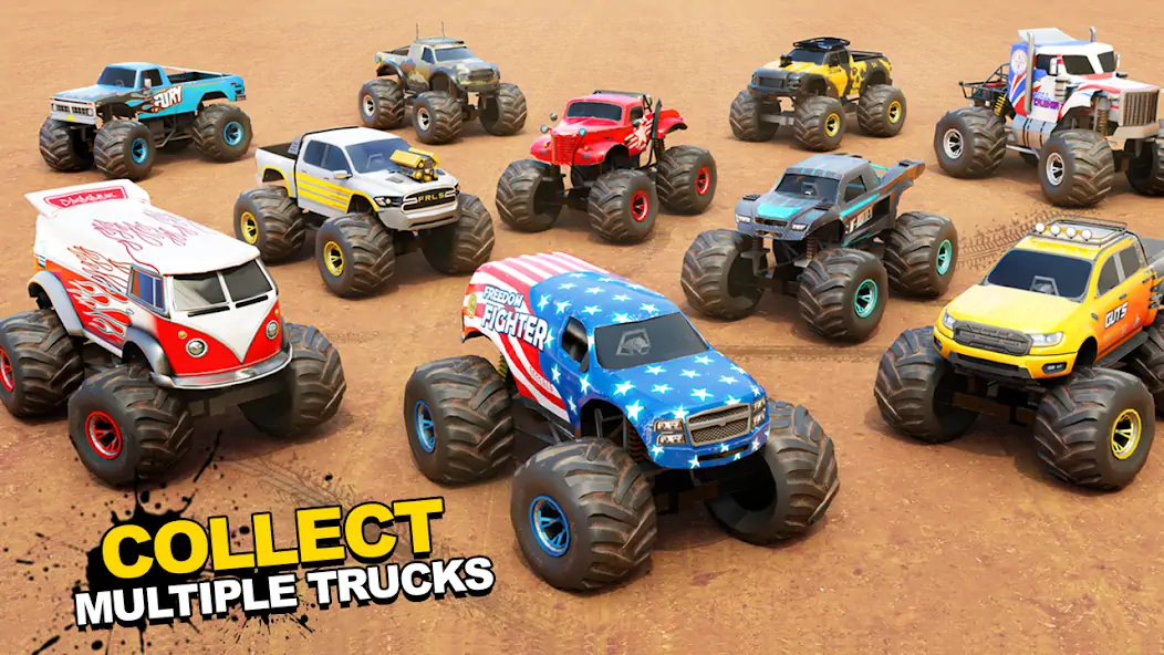 Скачать Fearless US Monster Truck Game [Взлом Бесконечные монеты] APK на Андроид