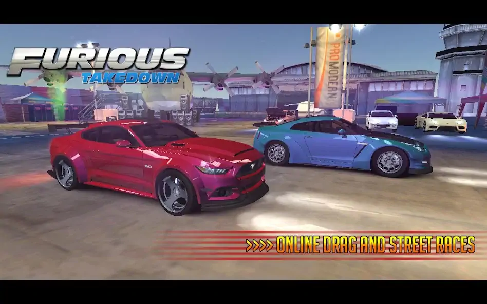 Скачать Furious: Takedown Racing [Взлом Бесконечные монеты] APK на Андроид