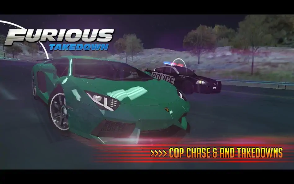 Скачать Furious: Takedown Racing [Взлом Бесконечные монеты] APK на Андроид