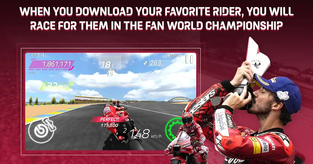 Скачать MotoGP Racing '22 [Взлом Бесконечные монеты] APK на Андроид