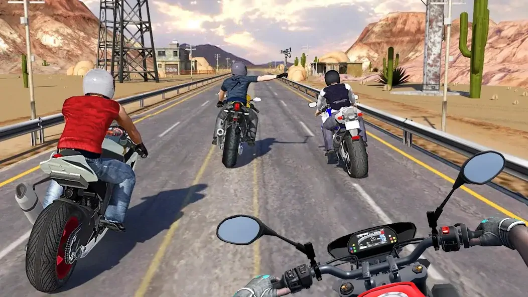 Скачать Traffic Bike Driving Simulator [Взлом Бесконечные монеты] APK на Андроид