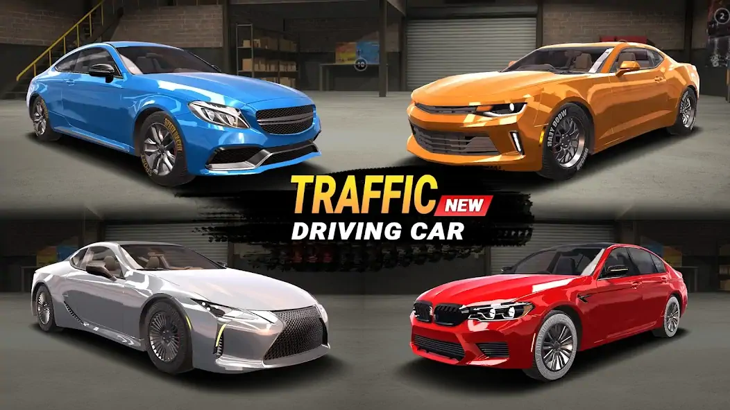 Скачать Traffic Driving Car Simulator [Взлом Бесконечные монеты] APK на Андроид