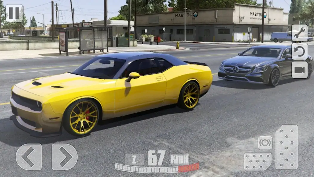 Скачать Simulator Dodge Demon Parking [Взлом Бесконечные деньги] APK на Андроид