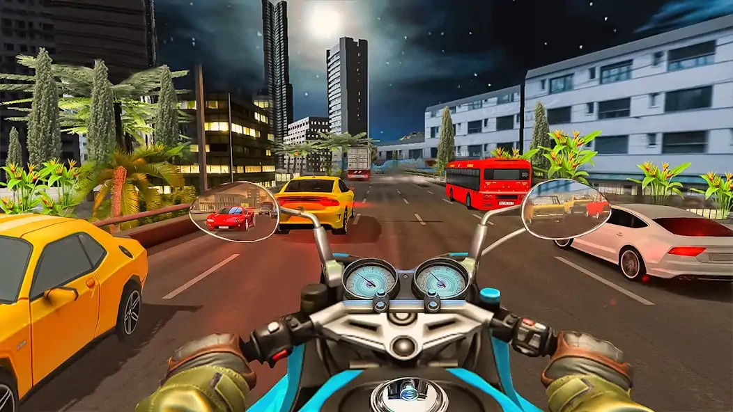 Скачать Moto Traffic Bike Race Game 3d [Взлом Много монет] APK на Андроид