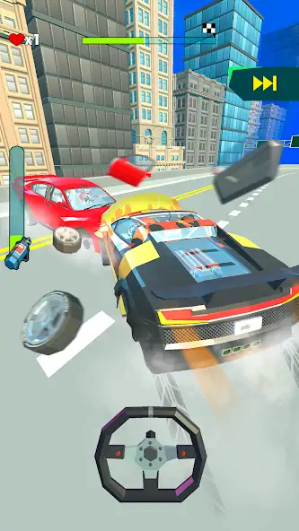 Скачать Crazy Rush 3D - Уличные Гонки [Взлом Бесконечные монеты] APK на Андроид
