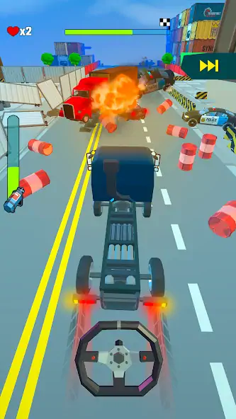 Скачать Crazy Rush 3D - Уличные Гонки [Взлом Бесконечные монеты] APK на Андроид