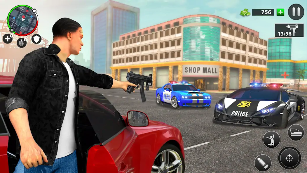 Скачать Real Grand Gangster Crime City [Взлом Бесконечные деньги] APK на Андроид