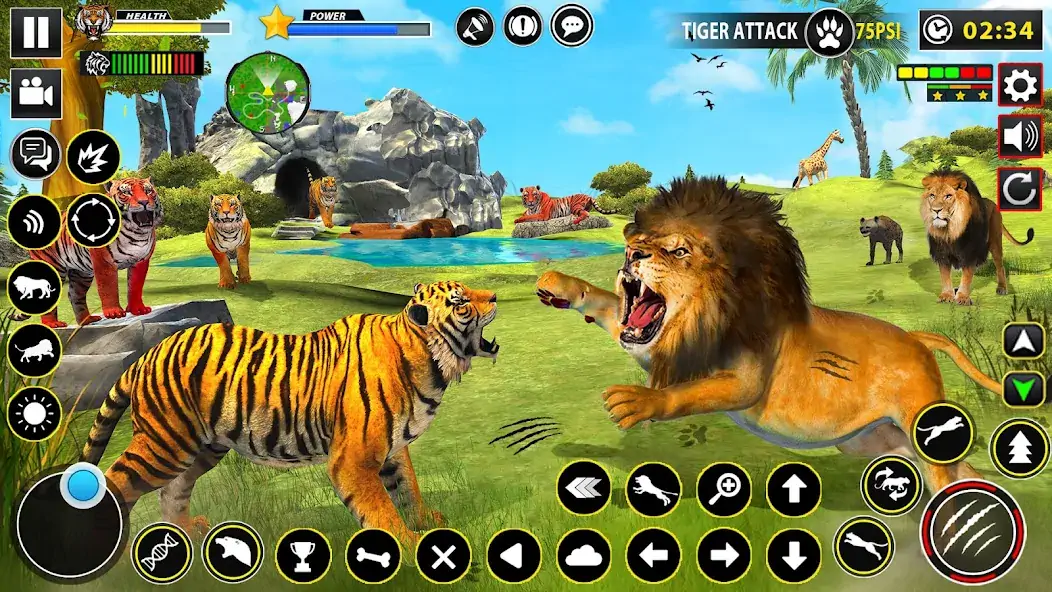 Скачать Tiger Simulator Lion games 3D [Взлом Бесконечные монеты] APK на Андроид