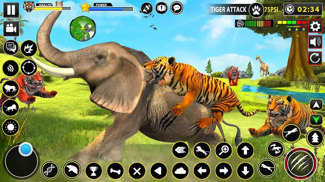 Скачать Tiger Simulator Lion games 3D [Взлом Бесконечные монеты] APK на Андроид