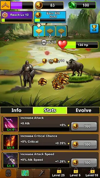 Скачать Idle RPG Heroes AFK [Взлом Много монет] APK на Андроид