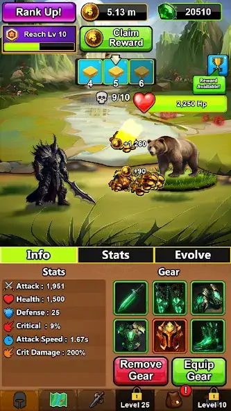 Скачать Idle RPG Heroes AFK [Взлом Много монет] APK на Андроид