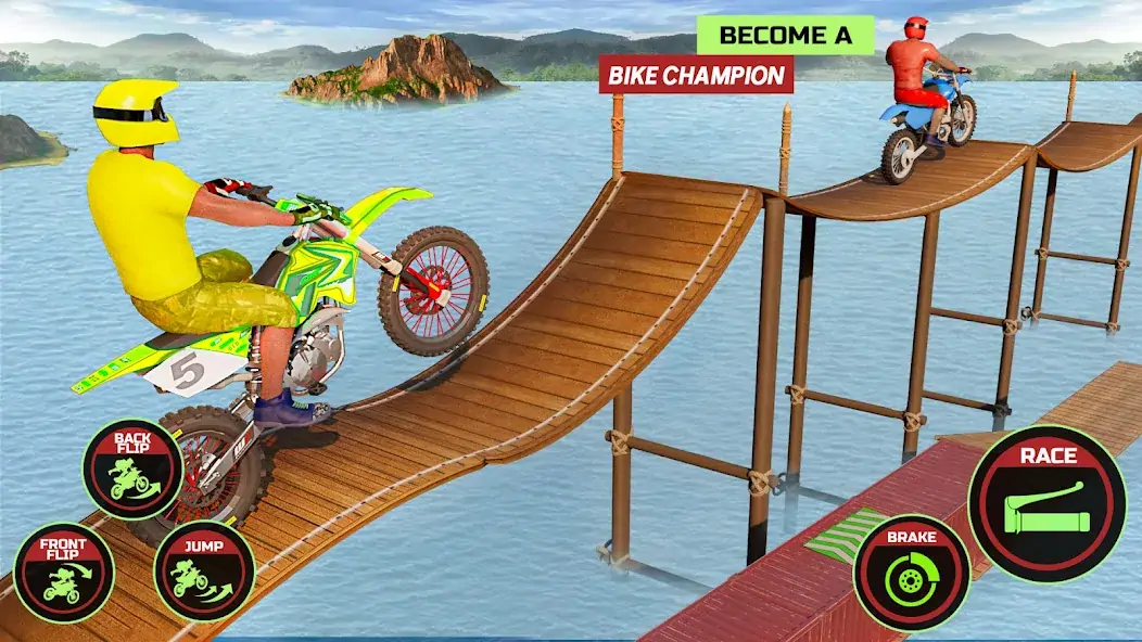 Скачать Motor Bike Stunt Racing Games [Взлом Бесконечные деньги] APK на Андроид