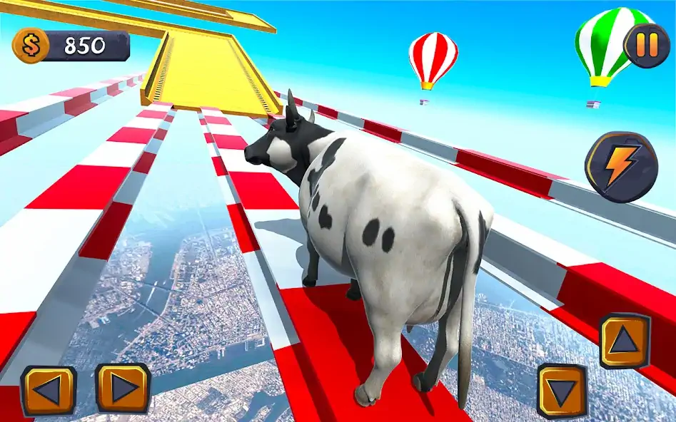 Скачать Эпическая игра Cow Ramp Rush [Взлом Бесконечные монеты] APK на Андроид