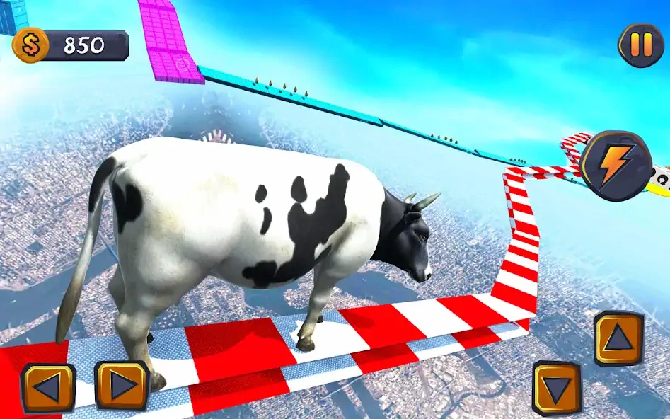 Скачать Эпическая игра Cow Ramp Rush [Взлом Бесконечные монеты] APK на Андроид