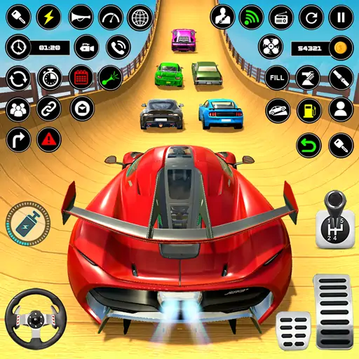 Скачать Crazy Ramp Car Stunt Master 3D [Взлом Много монет] APK на Андроид