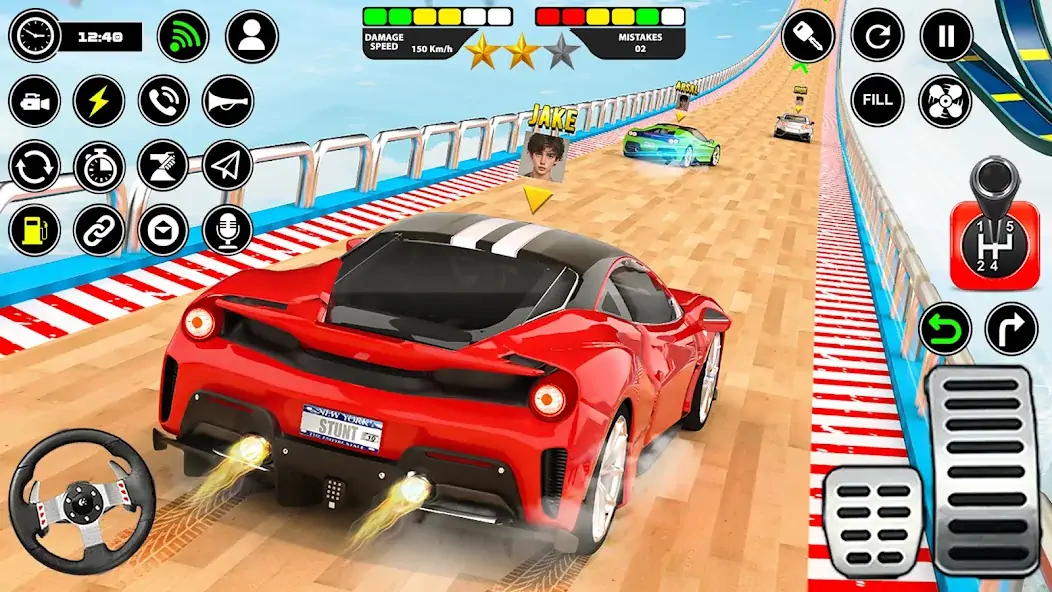 Скачать Crazy Ramp Car Stunt Master 3D [Взлом Много монет] APK на Андроид