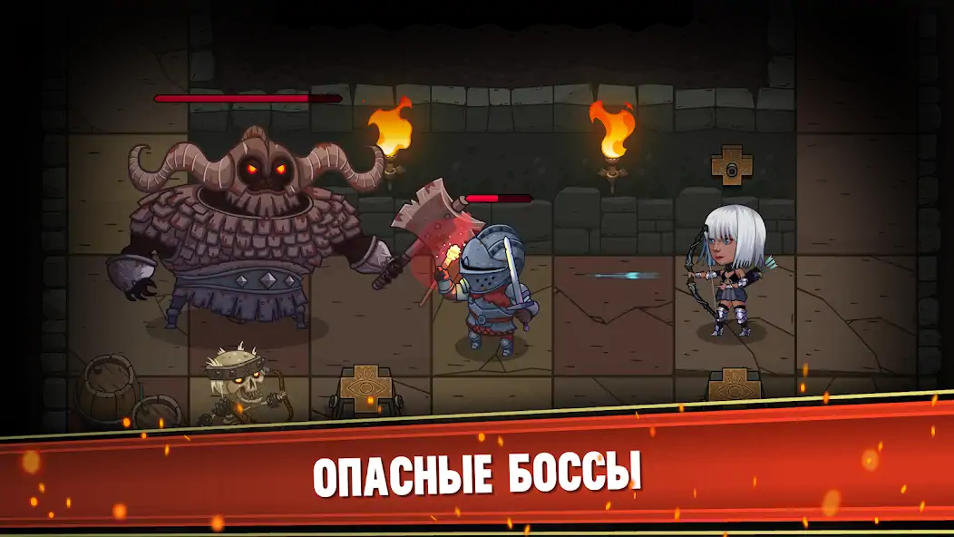 Скачать Dungeon: Age of Heroes [Взлом Много денег] APK на Андроид