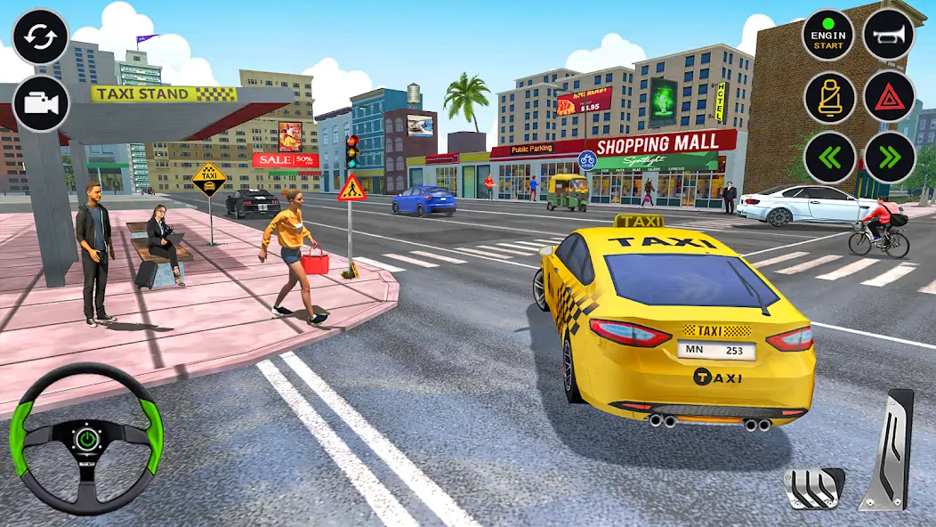 Скачать US Taxi Car Driving Simulator [Взлом Много денег] APK на Андроид