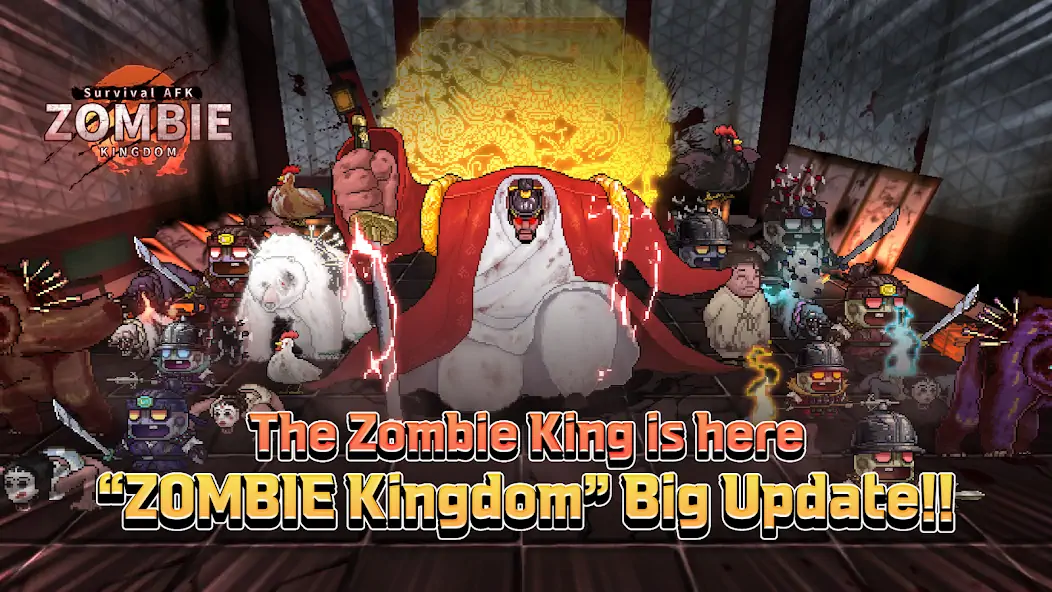 Скачать ZOMBIE Kingdom : Survival AFK [Взлом Много монет] APK на Андроид